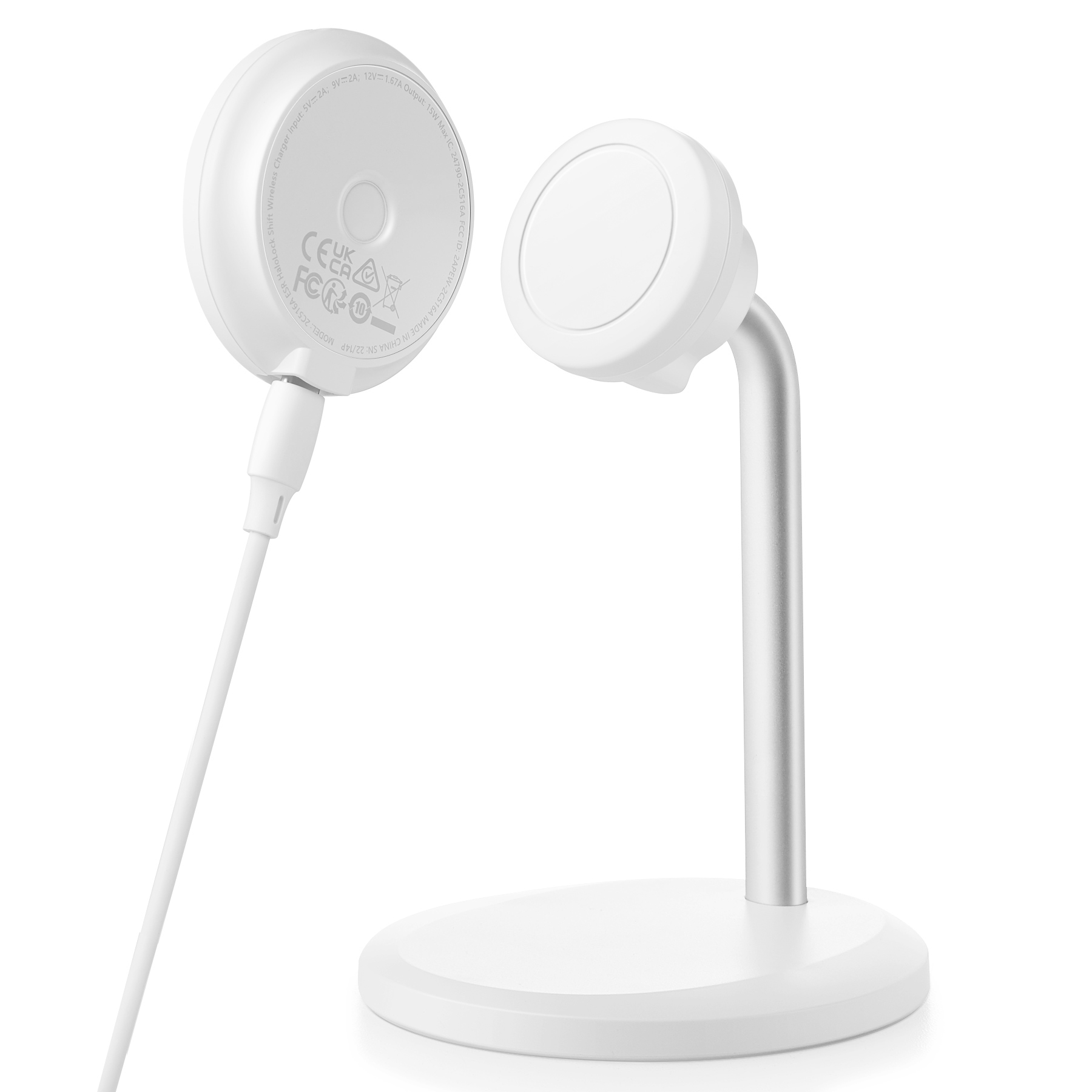 ESR HaloLock Mini MagSafe Şarj Cihazı+Stand-Beyaz 4894240132197