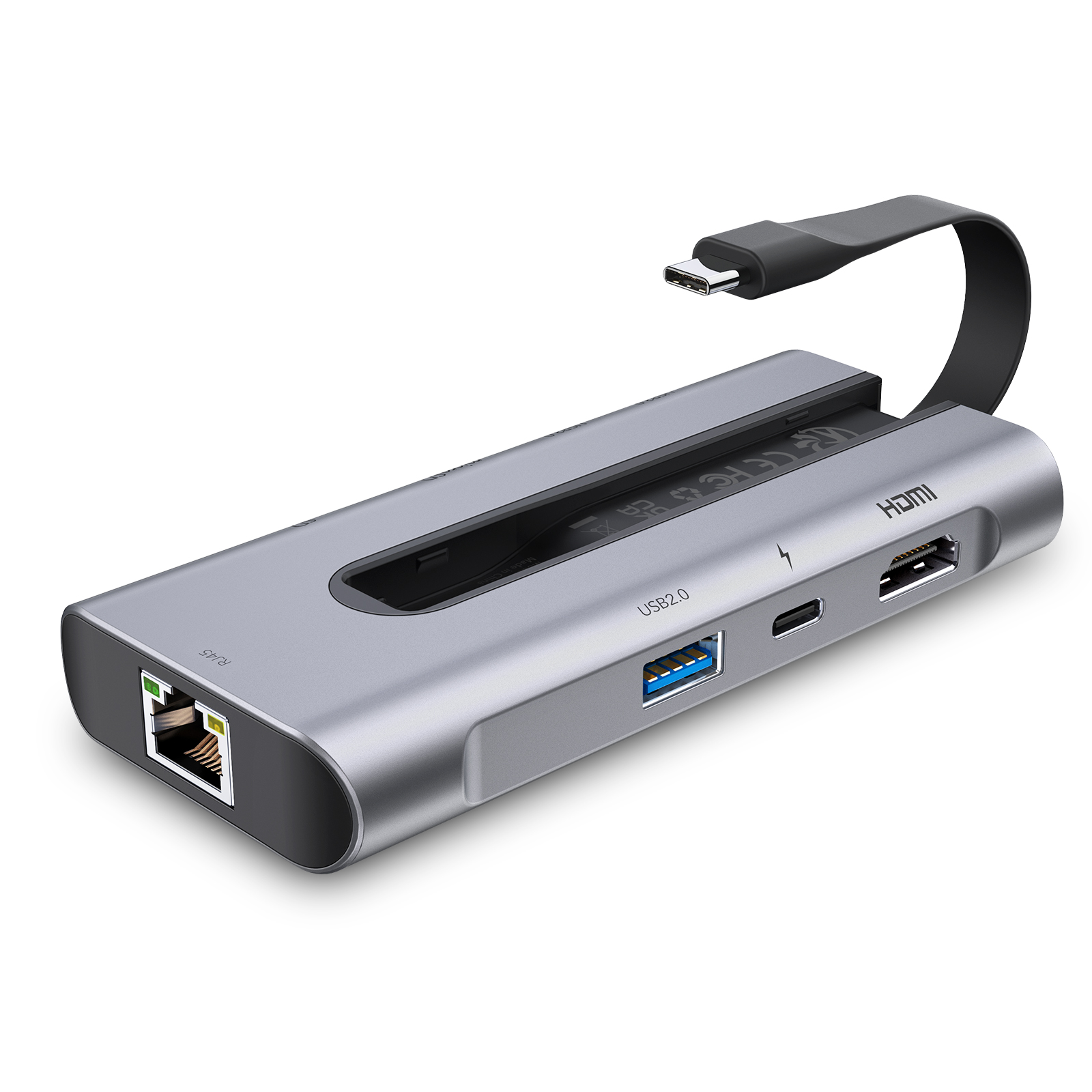 ESR 8 in 1 Type-C Hub - Silver 4894240165096