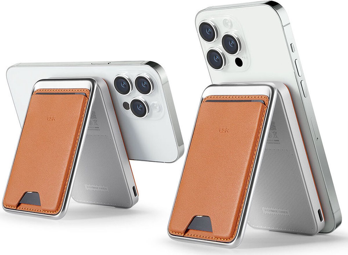 ESR HaloLock 5000 mAh Power Bank/Cüzdan-Kahverengi 4894240168578