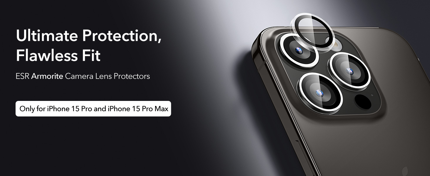 ESR Iphone 15 Pro/15 Pro Max Kamera Lens Koruyucu  4894240187579