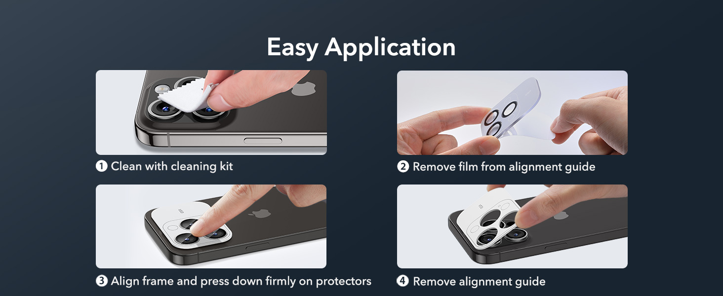 ESR Iphone 15 Pro/15 Pro Max Kamera Lens Koruyucu  4894240187579