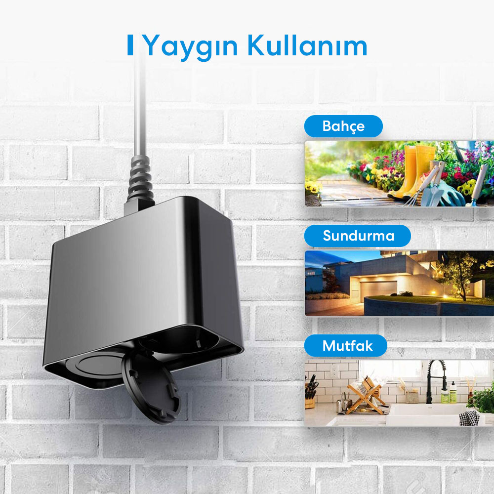 Meross Akıllı Dış Ortam Priz 2li 600358069942
