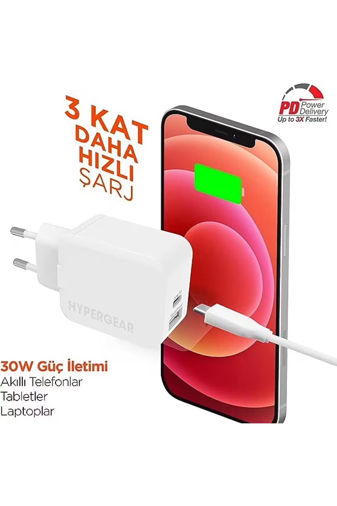 Hypergear 30W Usb-C Duvar Şarj Cihazı 633755154034