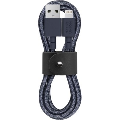 Native Union Şarj Kablosu Lightning Belt Cable 1.2m Indigo 846654030600
