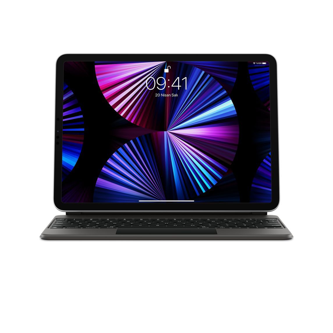 Apple 11 inç iPad Pro (4. nesil) ve iPad Air (5. nesil) için Magic Keyboard - Türkçe Q Klavye - Siyah MXQT2TQ/A