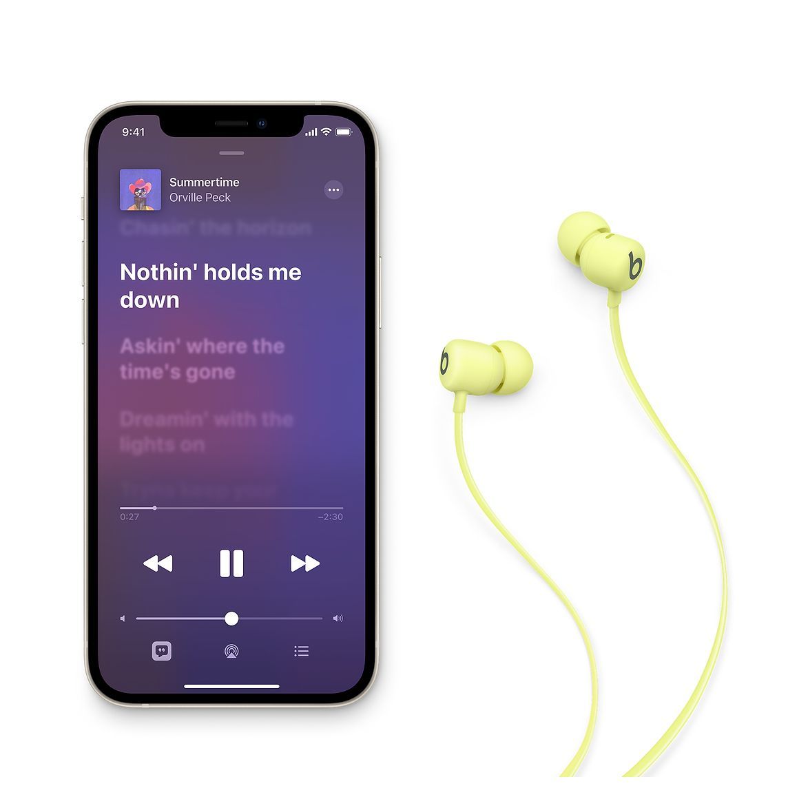Beats Flex - Tüm Gün Kullanım İçin Kablosuz Kulak İçi Kulaklık - Yuzu Sarısı  MYMD2EE/A