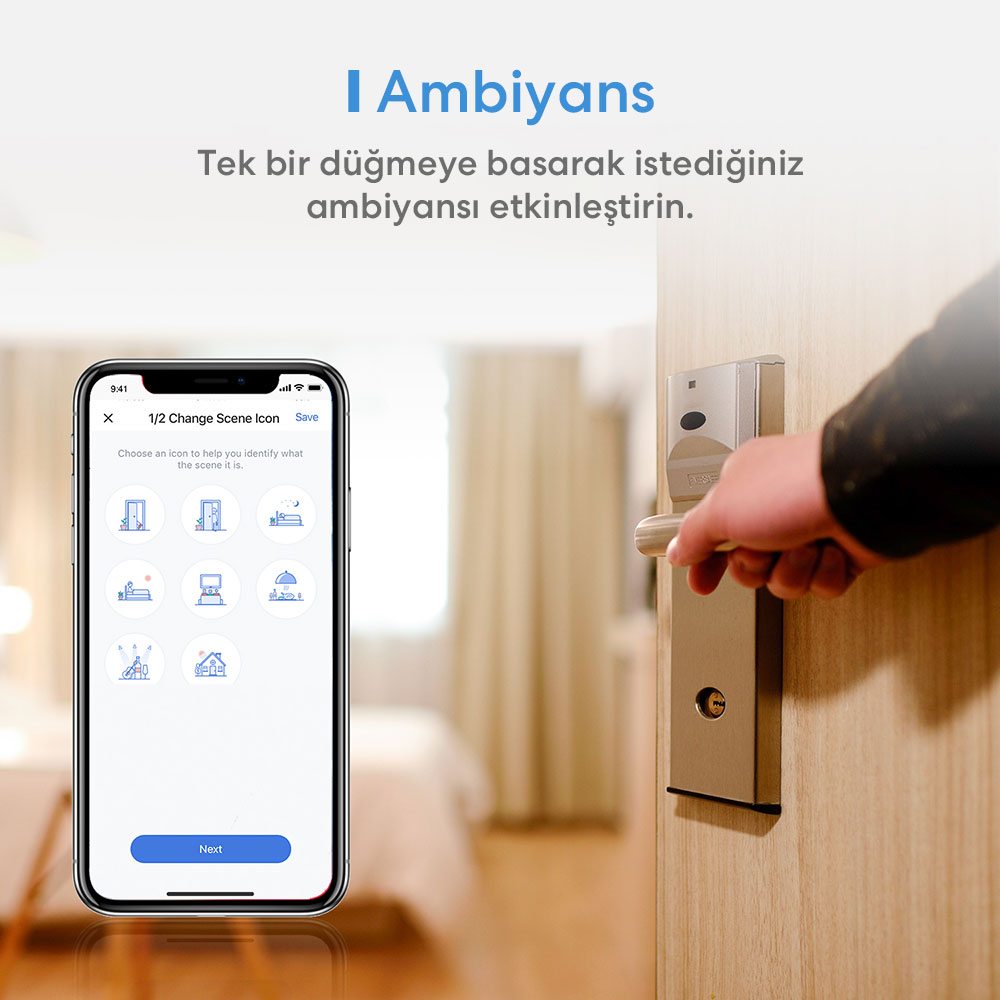 Meross Akıllı Anahtar Dokunmatik Tek Yön 680306682393