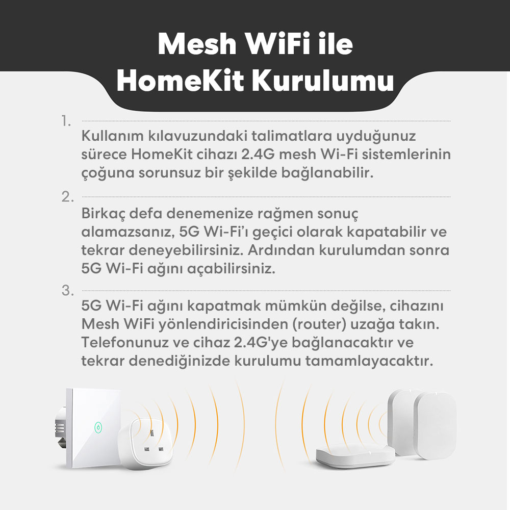 Meross Akıllı Anahtar Dokunmatik Tek Yön 680306682393