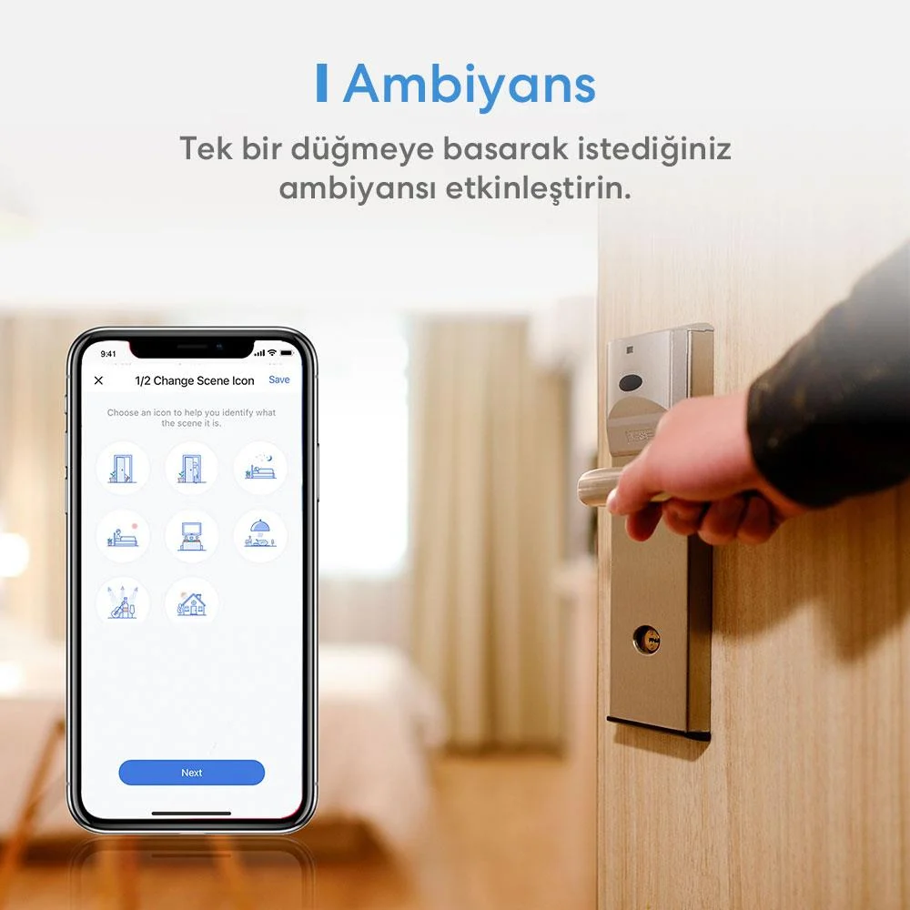 Meross Akıllı Anahtar Dokunmatik Çift Yön 680306682409