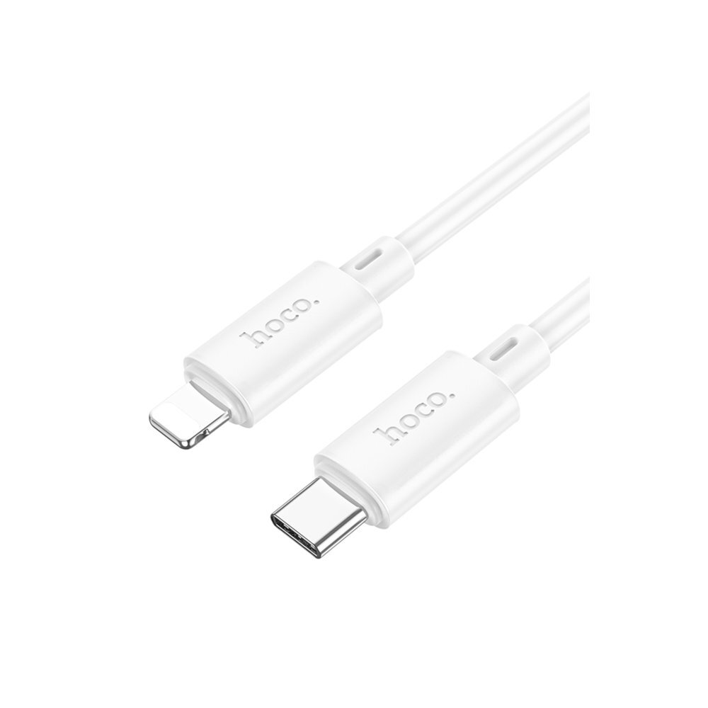 Hoco 1M Type-C to Lightning Şarj Kablosu-Beyaz 6931474783295