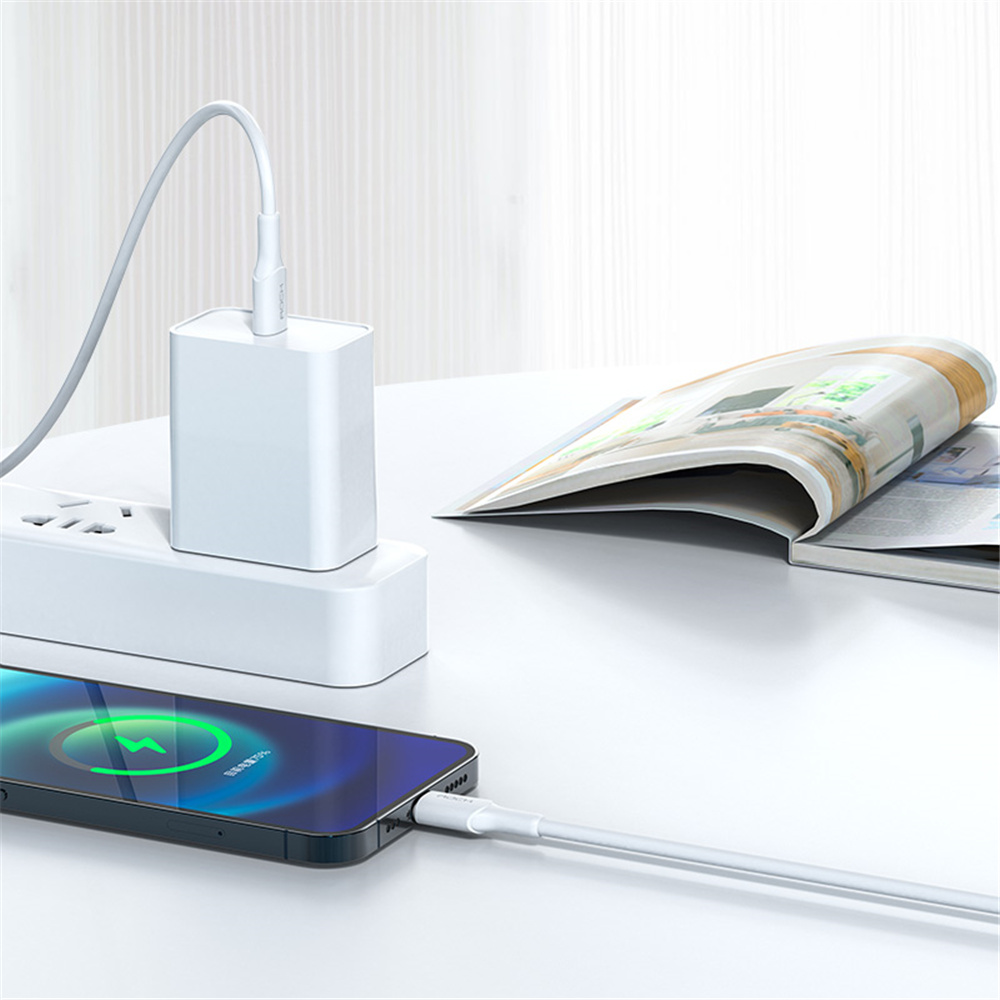 Rock 20W Type-C to Lightning PD 1 M Kablo-Beyaz 6941402743697