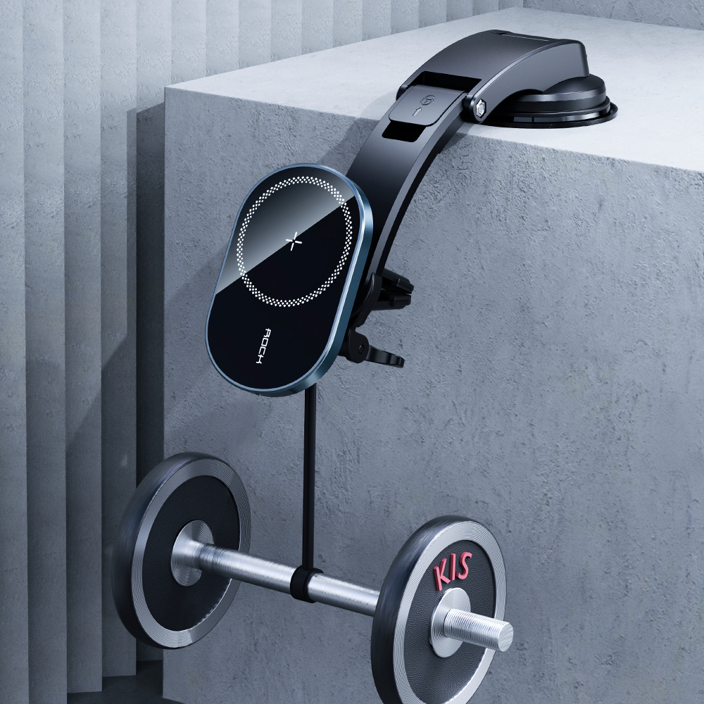 Rock 15W MagSafe Manyetik Kablosuz Şarjlı Araç İçi 6941402749484