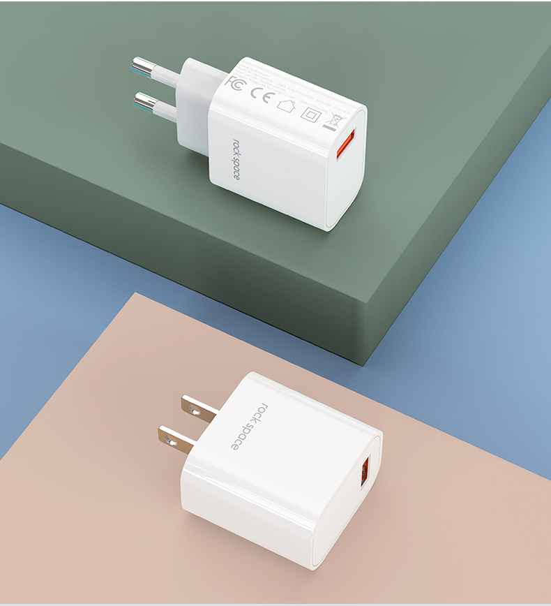 Rock Space Single 18W QC 3.0 Mini Seyahat Şarj 6941402750657