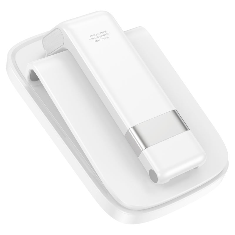 Hoco Blackfish Masaüstü Telefon Tutucu - Beyaz 6942007610810