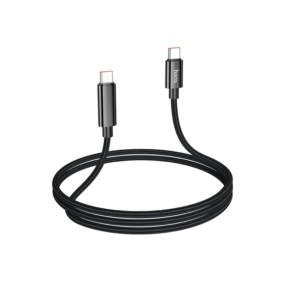 Hoco Benefit PD 100W TypeC to Type-C Kablo - Siyah 6942007611930