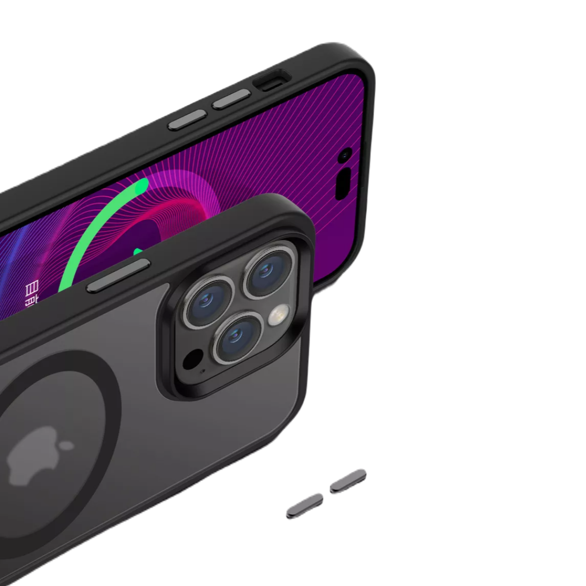 Piili iPhone 14 Focus Magsafe Kılıf - Siyah 6944629148276