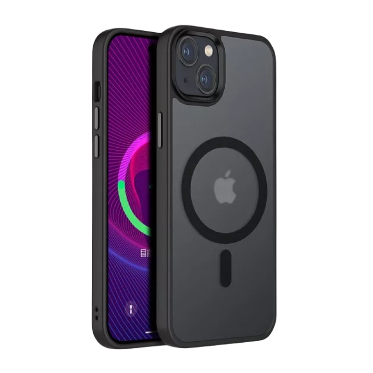 Piili iPhone 14 Focus Magsafe Kılıf - Siyah 6944629148276