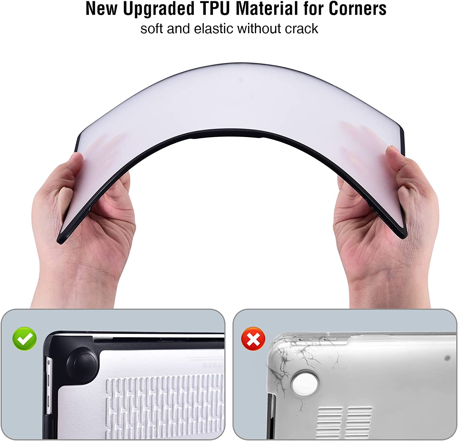 Piili Macbook Pro 13 M2 Mat Hardshell - Şeffaf 6944629149013