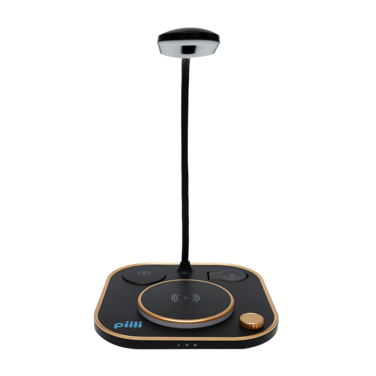 Piili 4 in 1 Led Işıklı Manyetik Şarj Cihazı-Siyah 6944629151276