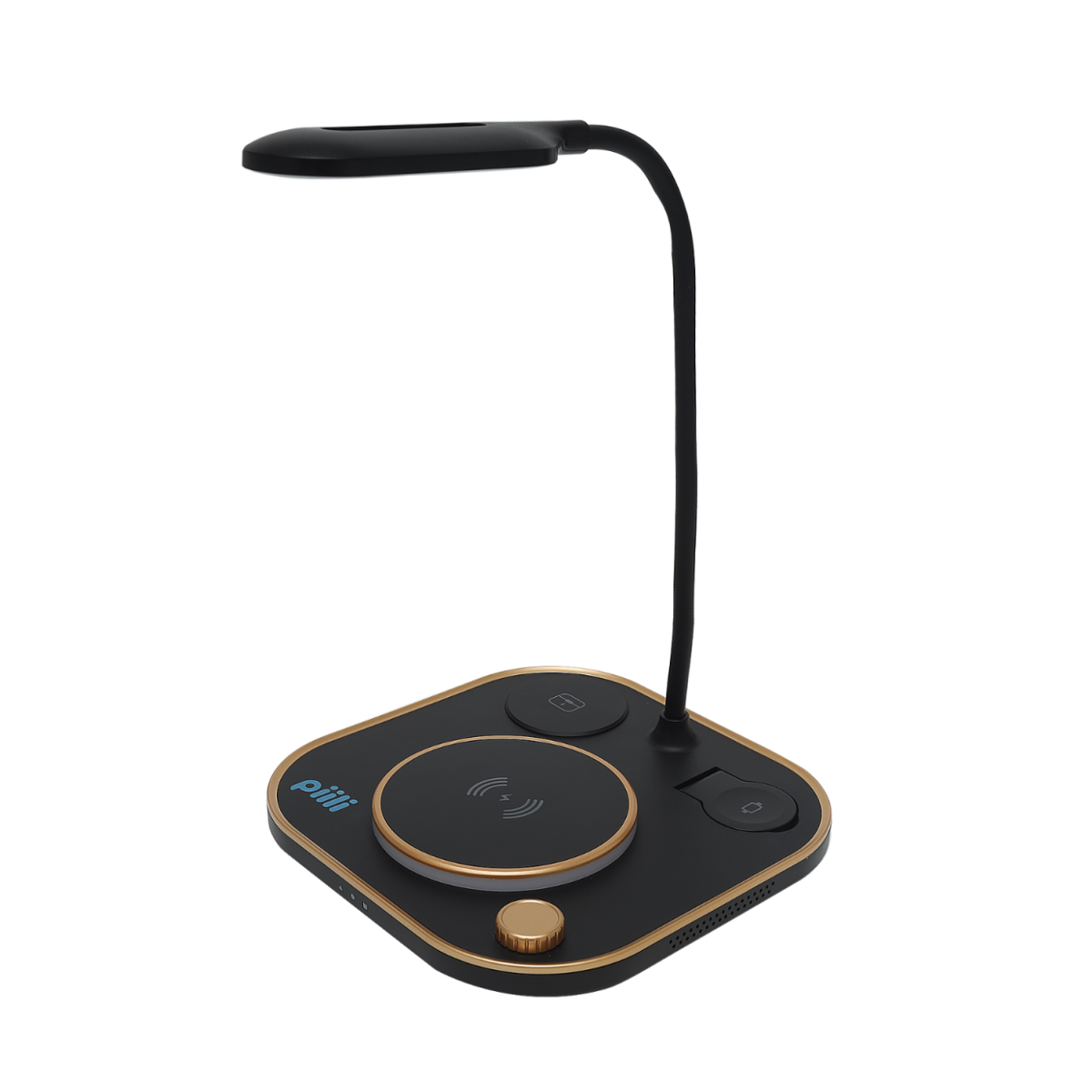 Piili 4 in 1 Led Işıklı Manyetik Şarj Cihazı-Siyah 6944629151276