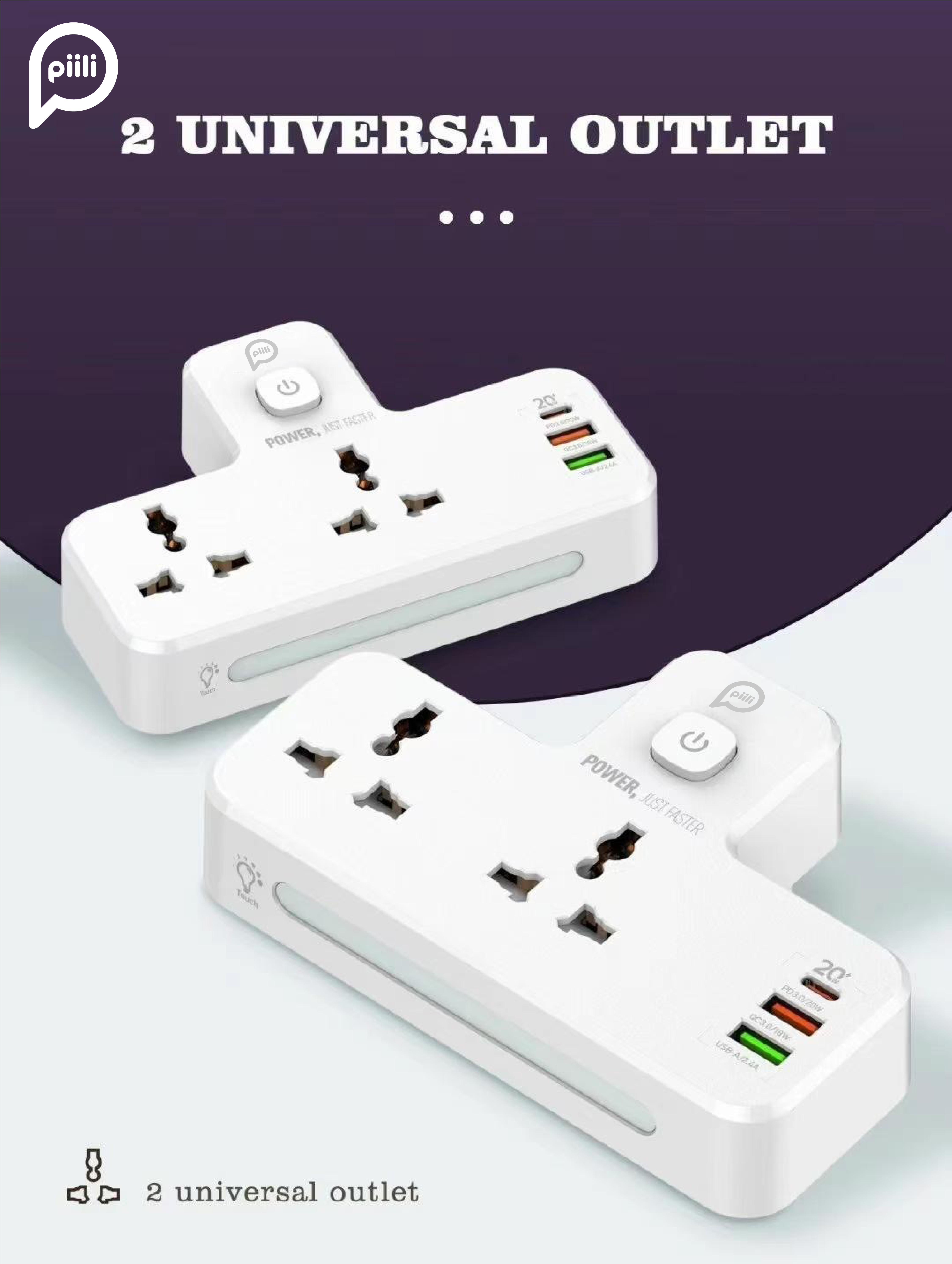 Piili Akım Korumalı Çok Fonksiyonlu Şarj Cihazı 6944629151955