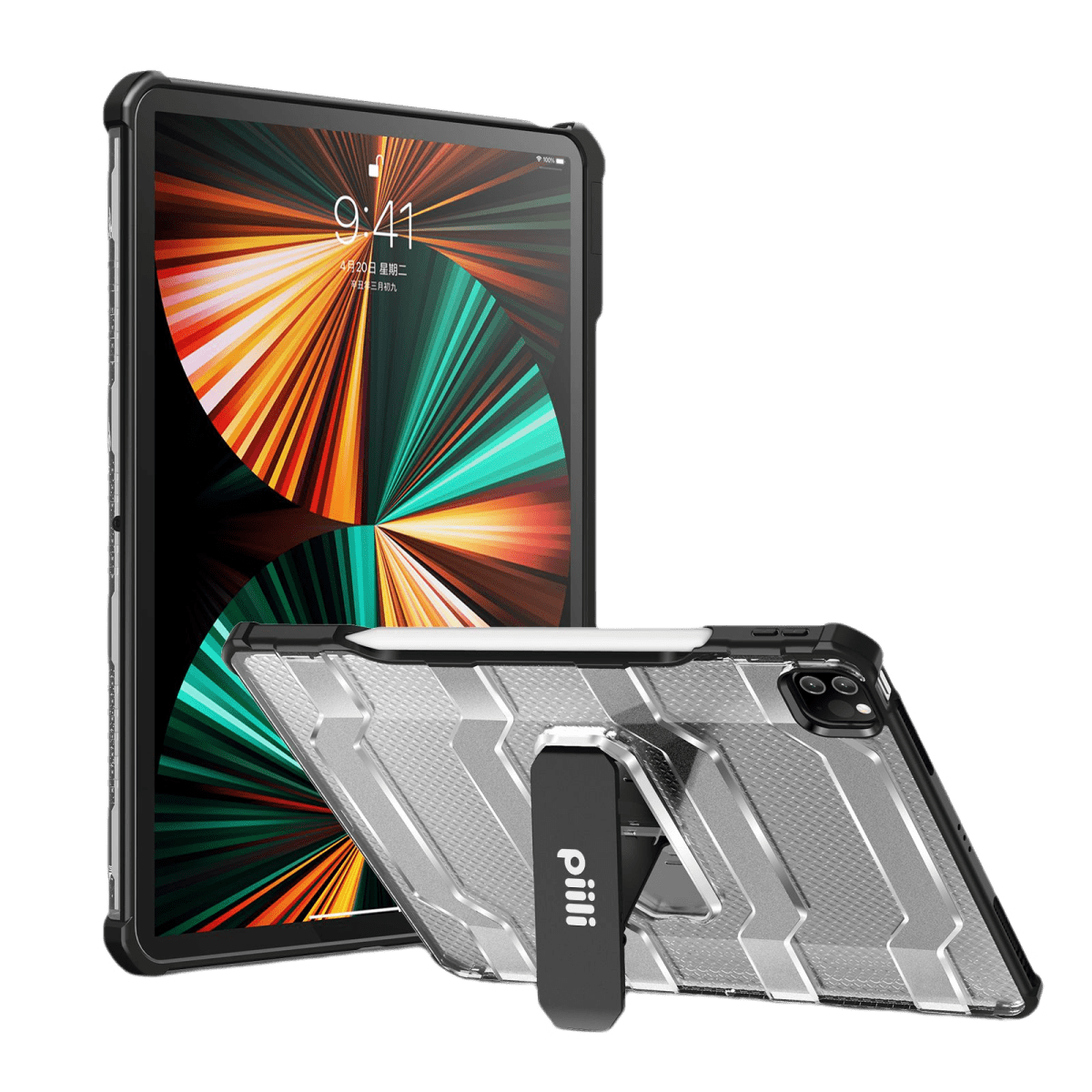 Piili iPad 10.Nesil 10.9 Armor Kılıf - Siyah 6944629152594