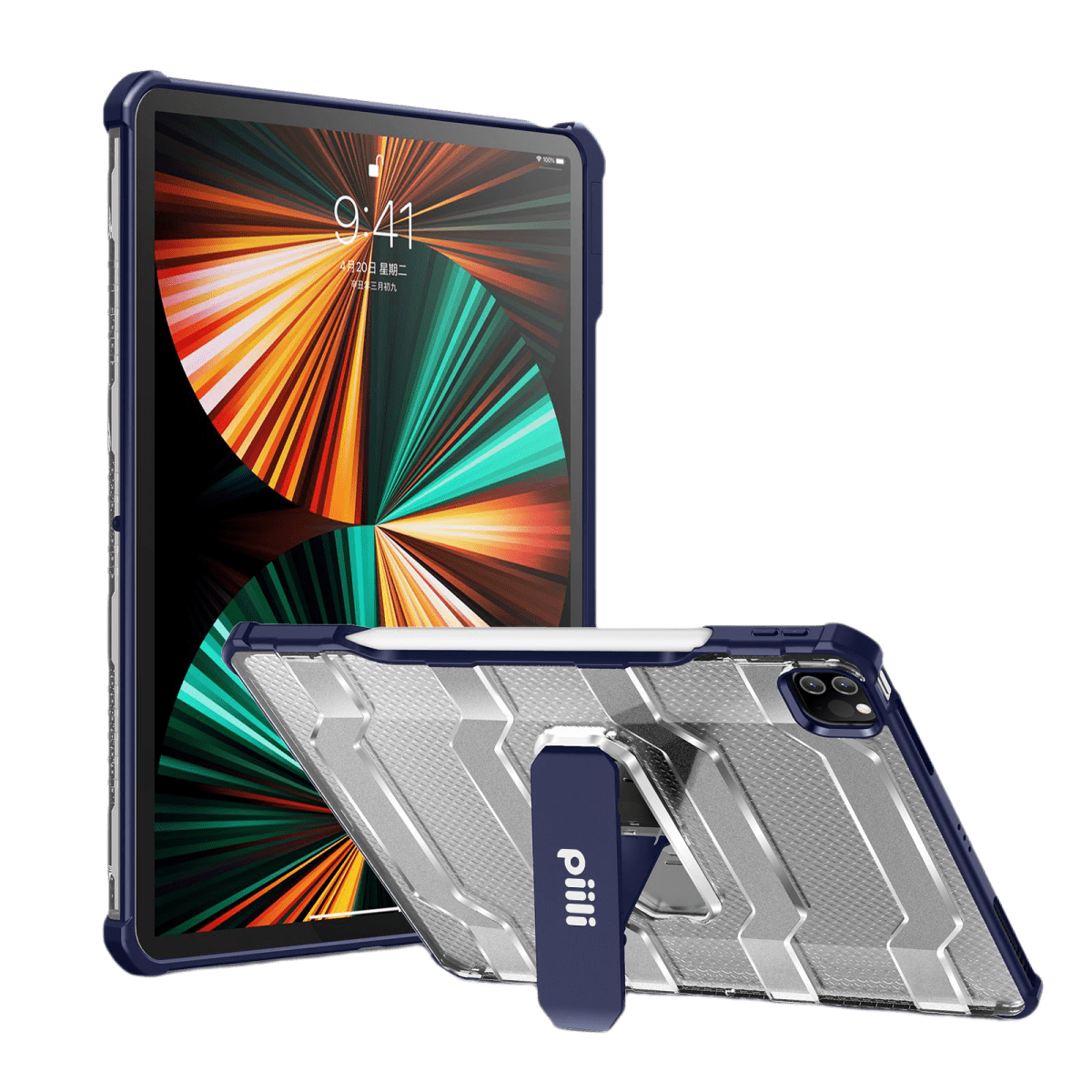 Piili iPad 10. Nesil 10.9 Armor Kılıf - Mavi 6944629153751
