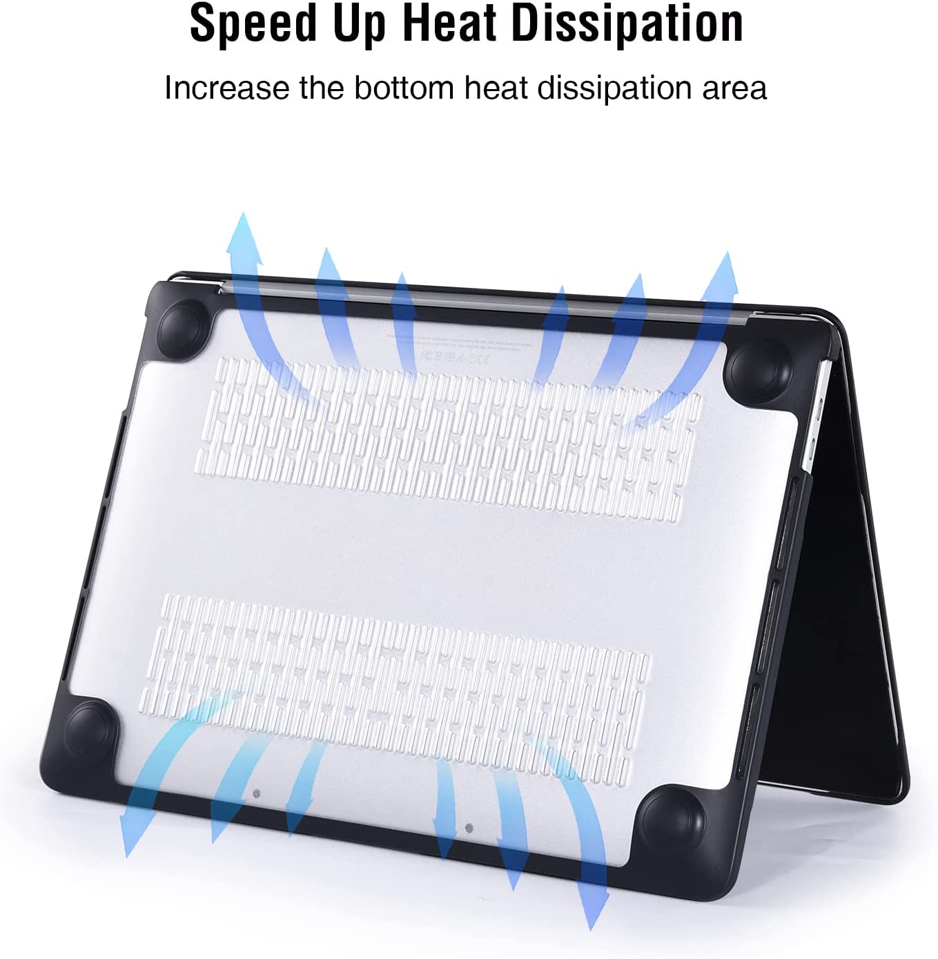 Piili MacBook Air 13 M2 Hardshell Mat Kapak-Şeffaf 6944629153874