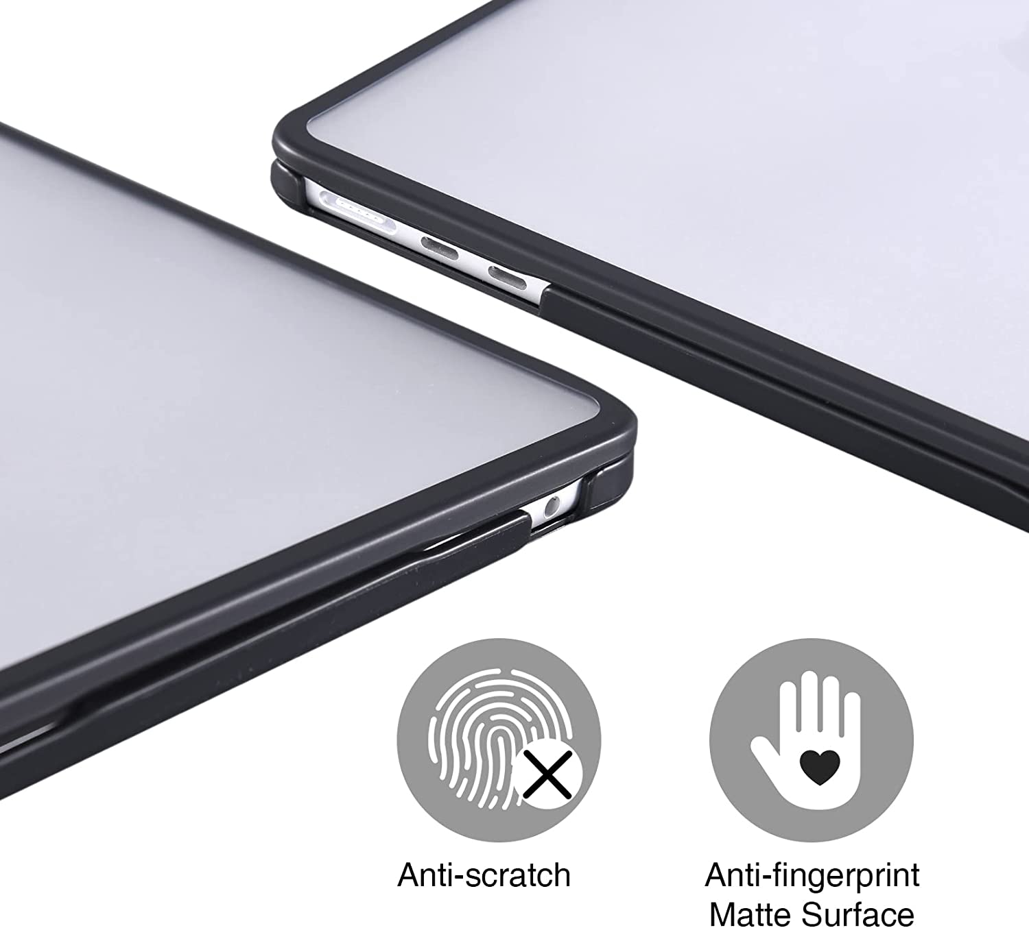 Piili MacBook Air 13 M2 Hardshell Mat Kapak-Şeffaf 6944629153874