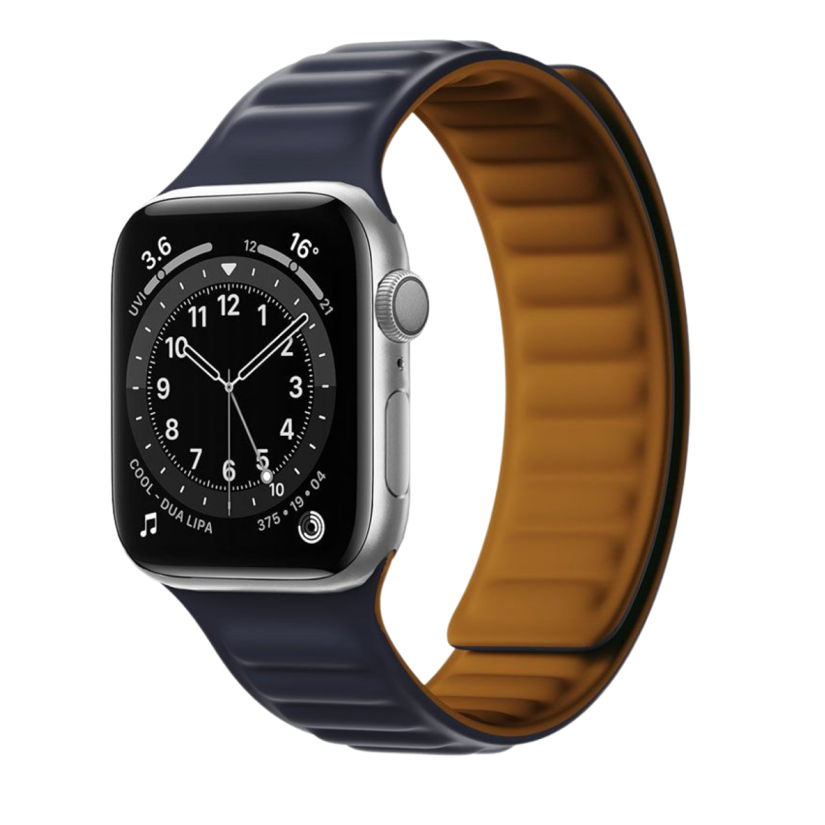 Piili Apple Watch 38-40-41 mm Silikon Kayış Lacivert 6944629154697