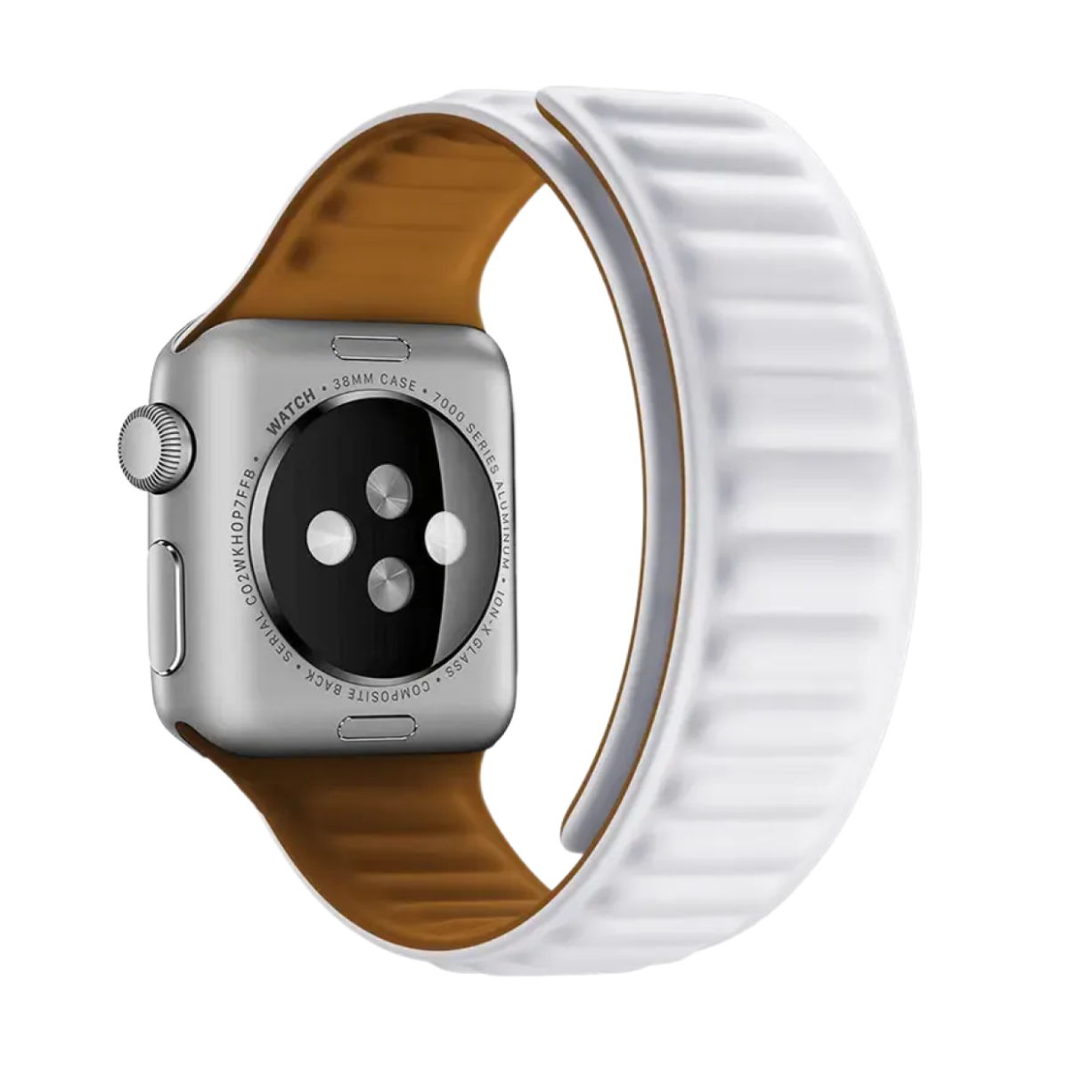 Piili Apple Watch 38-40-41 mm Silikon Kayış Beyaz 6944629154710