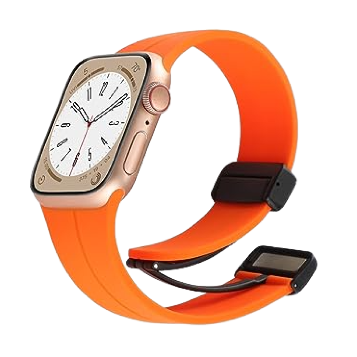 Piili Watch 42-44-45-49 mm Rubber Kayış - Turuncu 6944629155014
