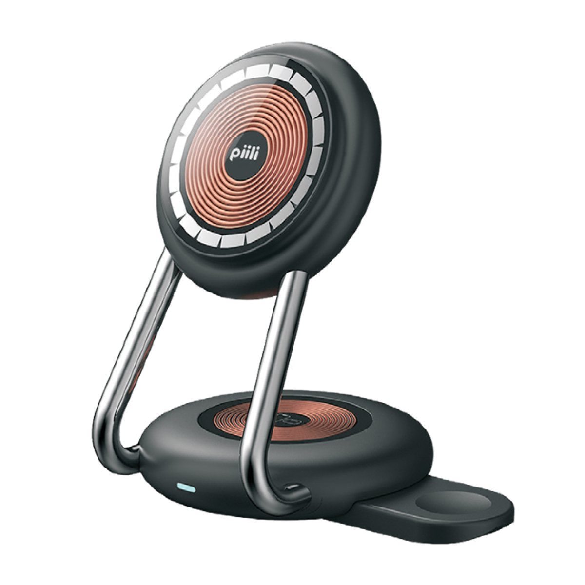 Piili Magsafe Kablosuz Şarj Standı - Siyah 6944629156172