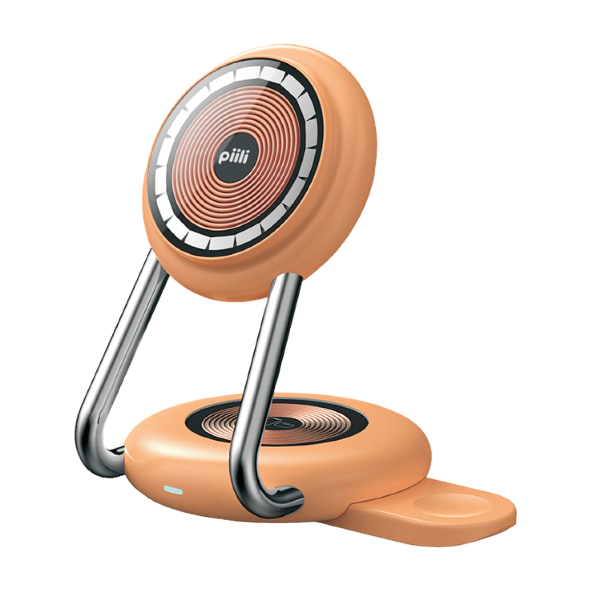 Piili Magsafe Kablosuz Şarj Standı - Turuncu 6944629156196