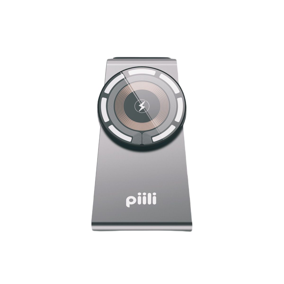 Piili Aliminyum Magsafe Kablosuz Şarj Standı-Siyah 6944629156356