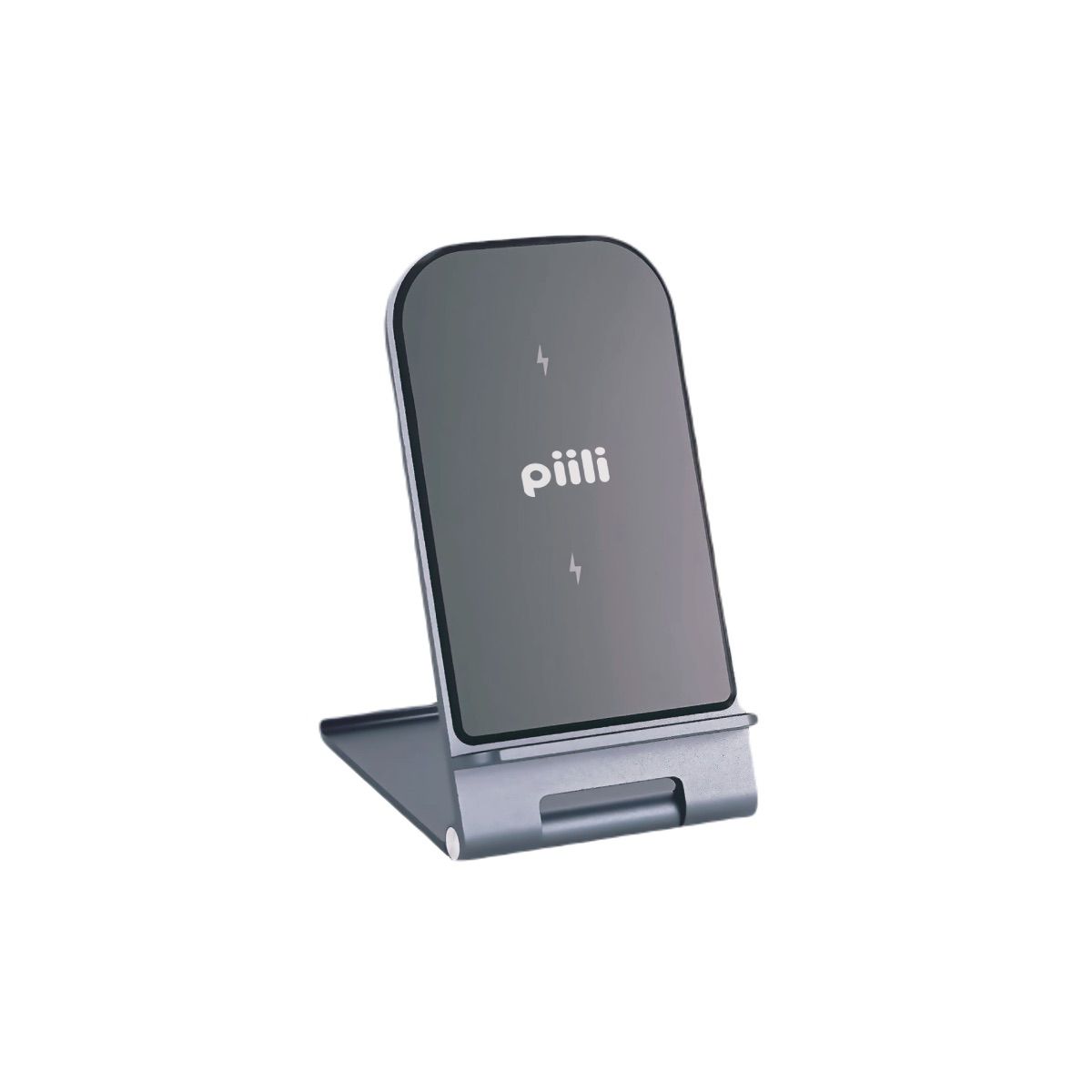Piili Aliminyum Kablosuz Şarj Standı - Beyaz 6944629156394