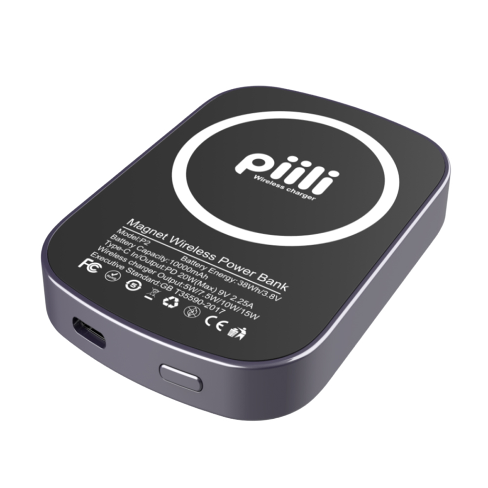 Piili MagSafe Powerbank 10000 Mah-Gri 6944629158275