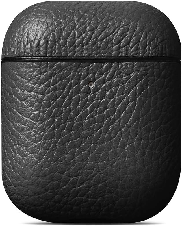 Piili Airpods 1/2 Deri Kılıf - Siyah 6944629158633