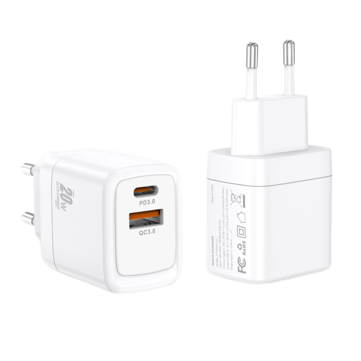 Piili 20 W PD - Q3.0 USB Adaptör - Beyaz 6944629159098