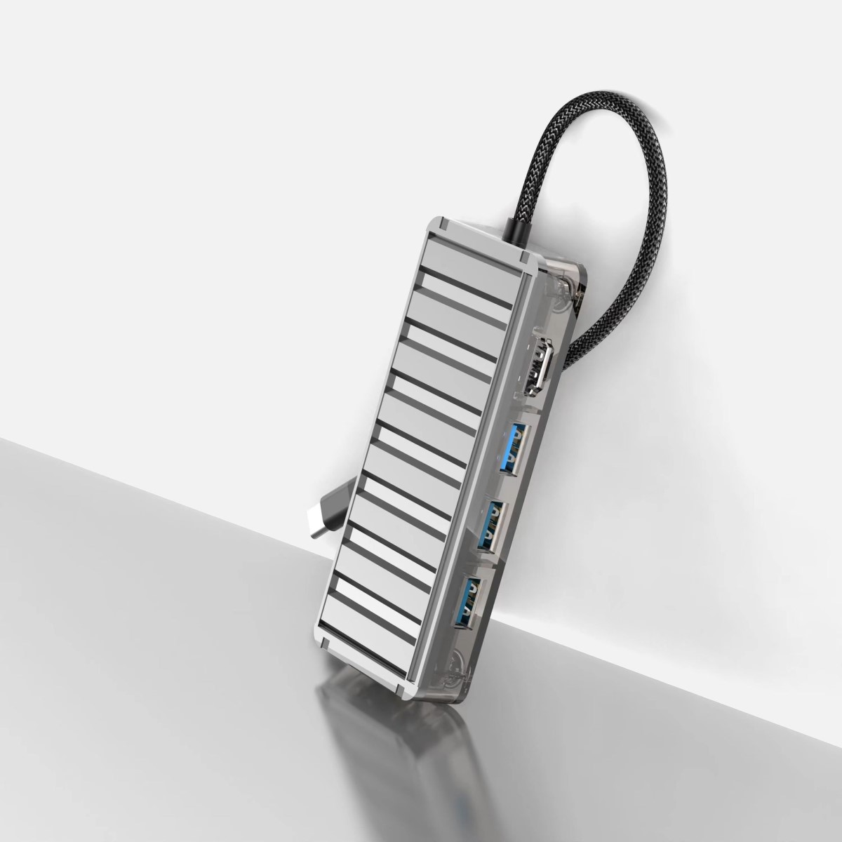 Piili Type-C 6 Portlu Dönüştürücü Adaptör - Siyah 6944629159135