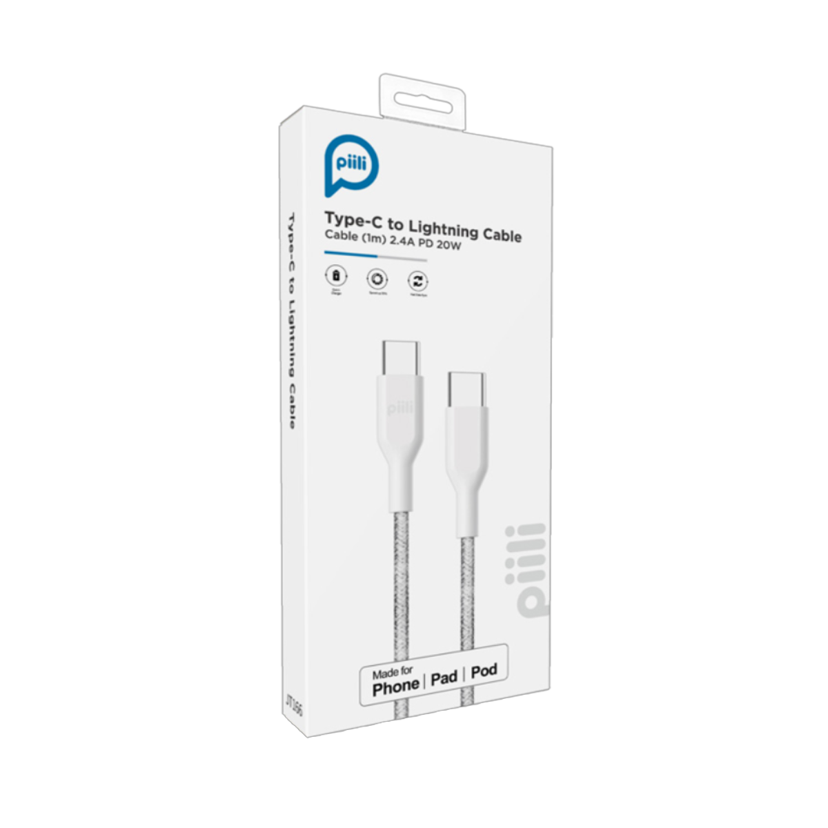 Piili  60 W Type-C to Type-C Cable 1m. - Siyah 6944629159173