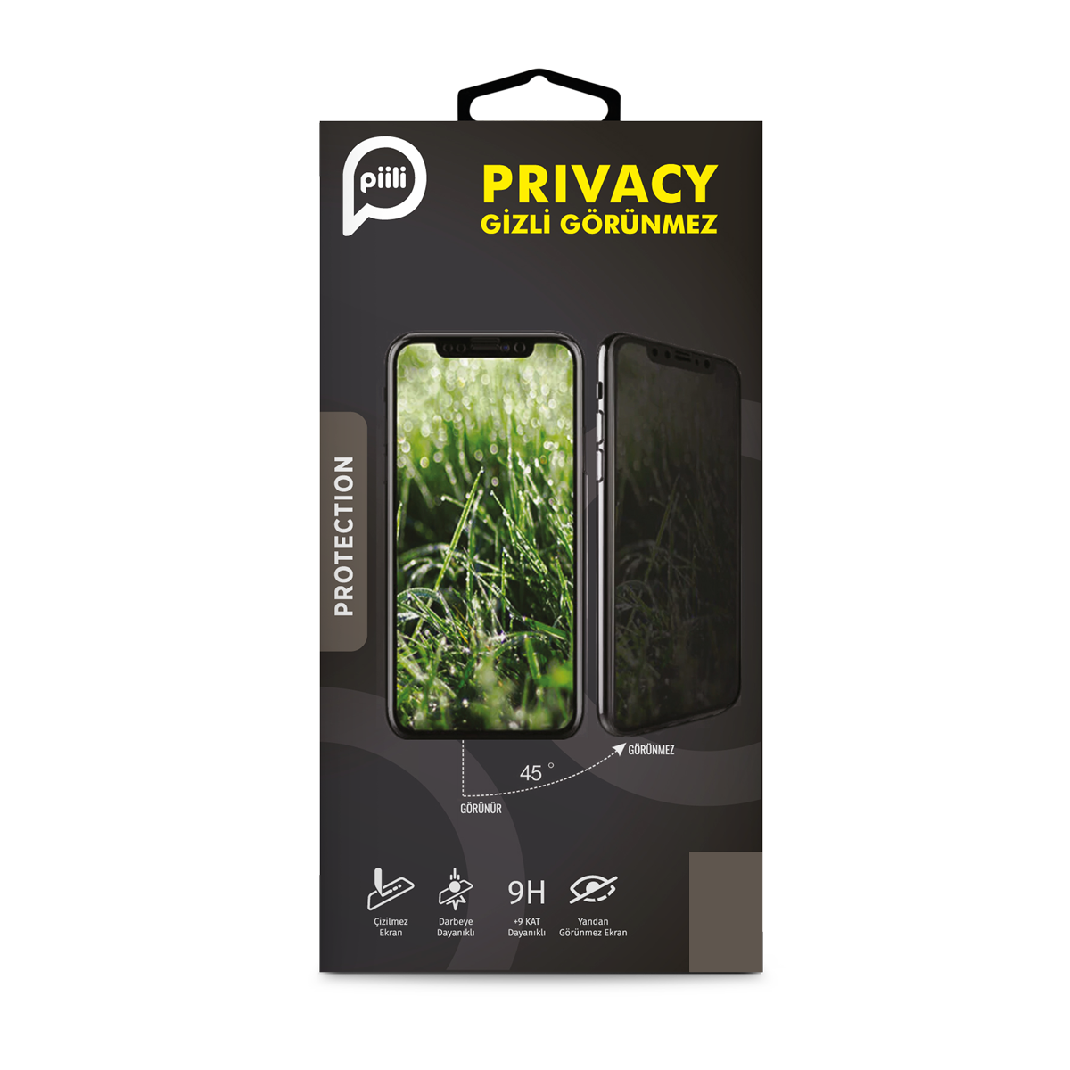 Piili iPhone 15 Pro Privacy Ekran Koruyucu 6944629161879