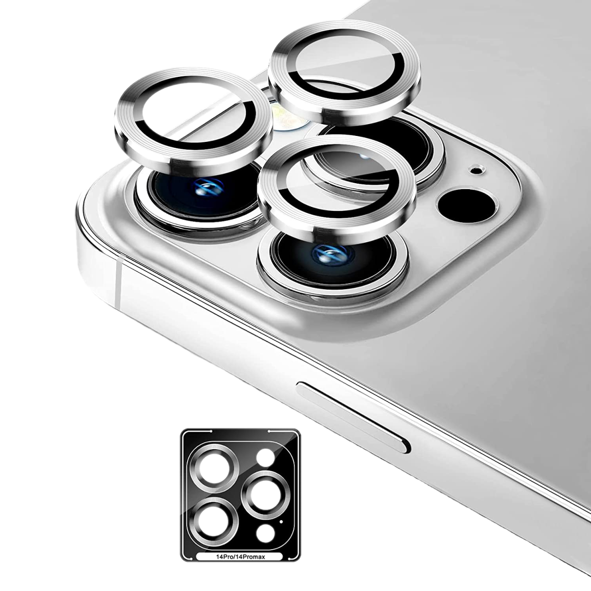 Piili iPhone 15 Pro / Max HD Lens - Gümüş 6944629162258