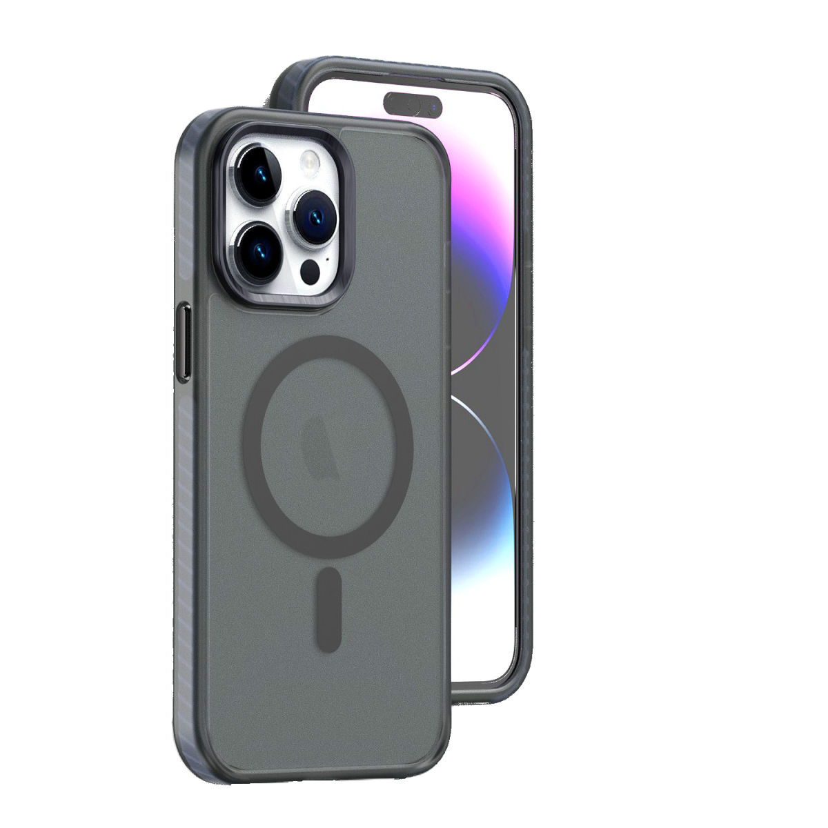 Piili iPhone 15 Yeni İkon MagSafe Kılıf - Siyah 6944629163415