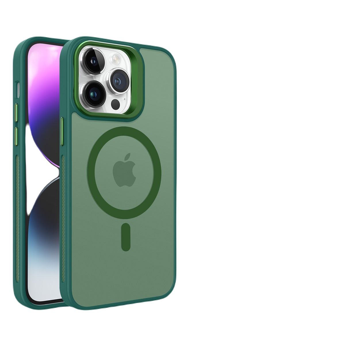 Piili iPhone 15 Pro Metal Bracket  MagSafe-Yeşil 6944629163873