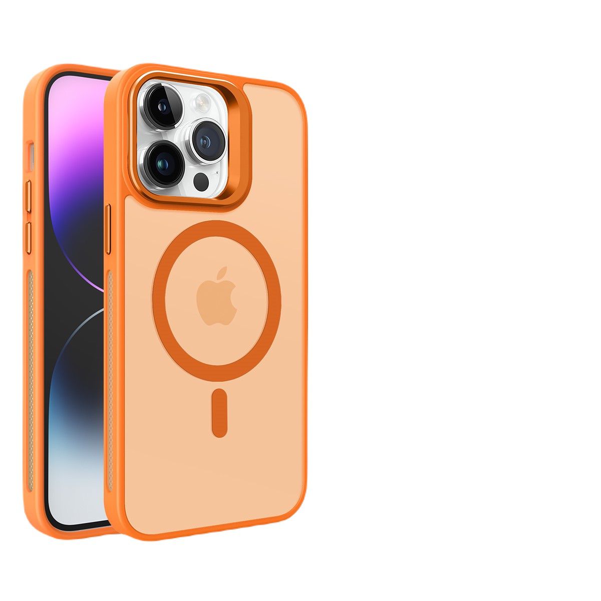 Piili iPhone 15 Pro Metal Bracket  MagSafe-Turuncu 6944629163897