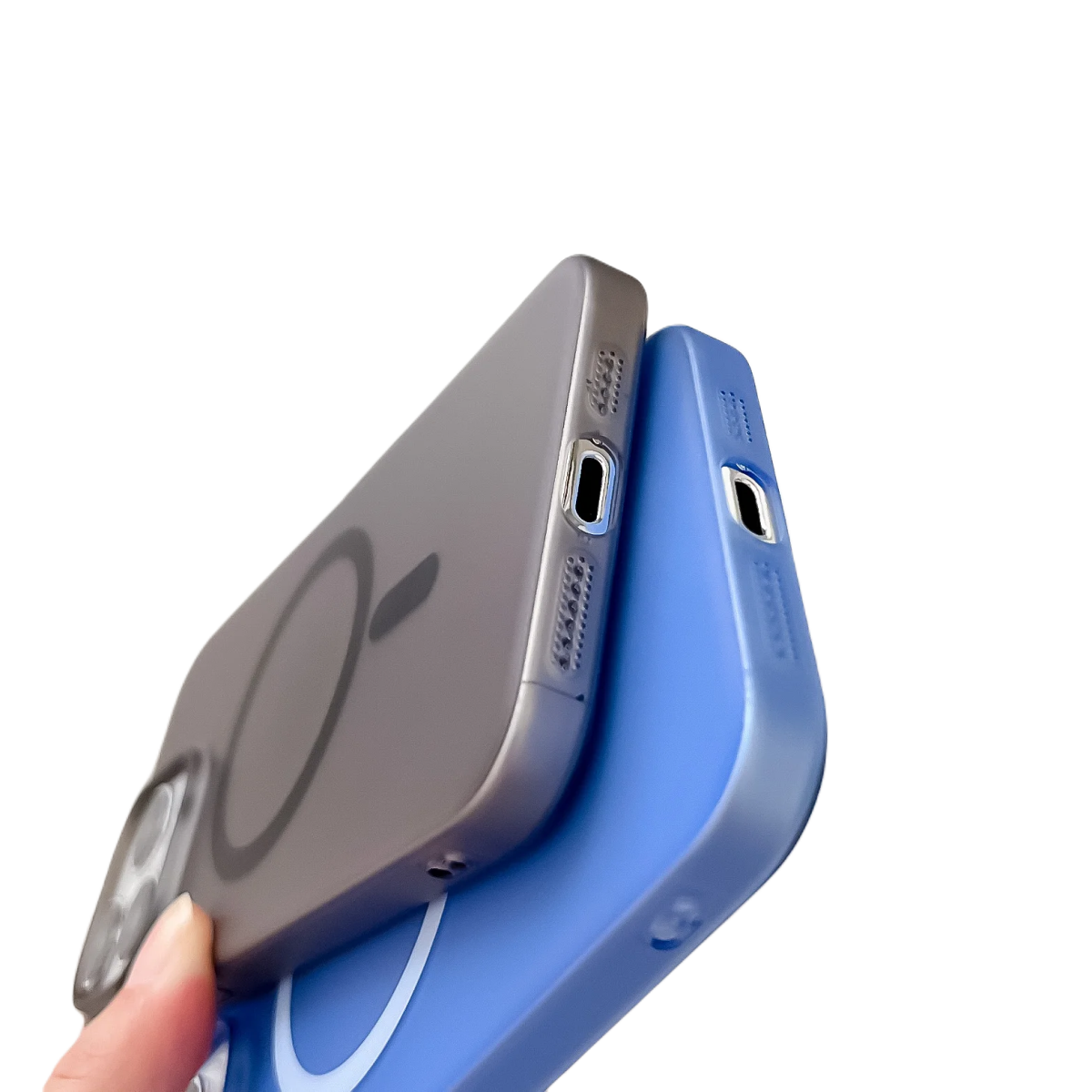 Piili iPhone 15 Ultra İnce Magsafe Kılıf - Mavi 6944629164016