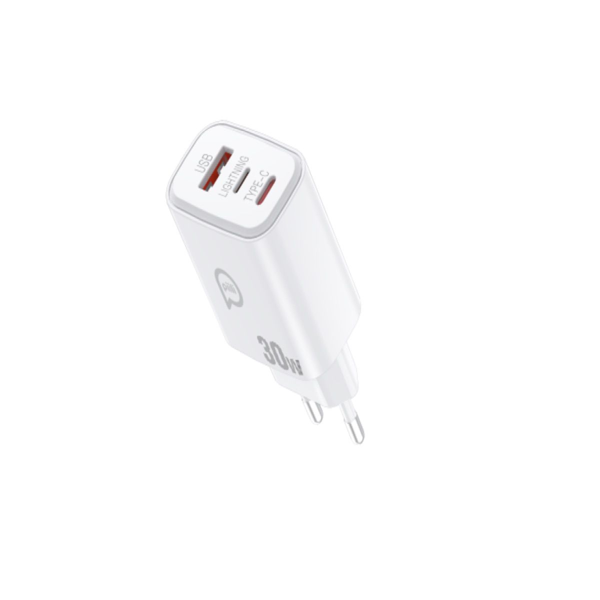 Piili 30W USB, Type-C, Lightning Adaptör 6944629170499
