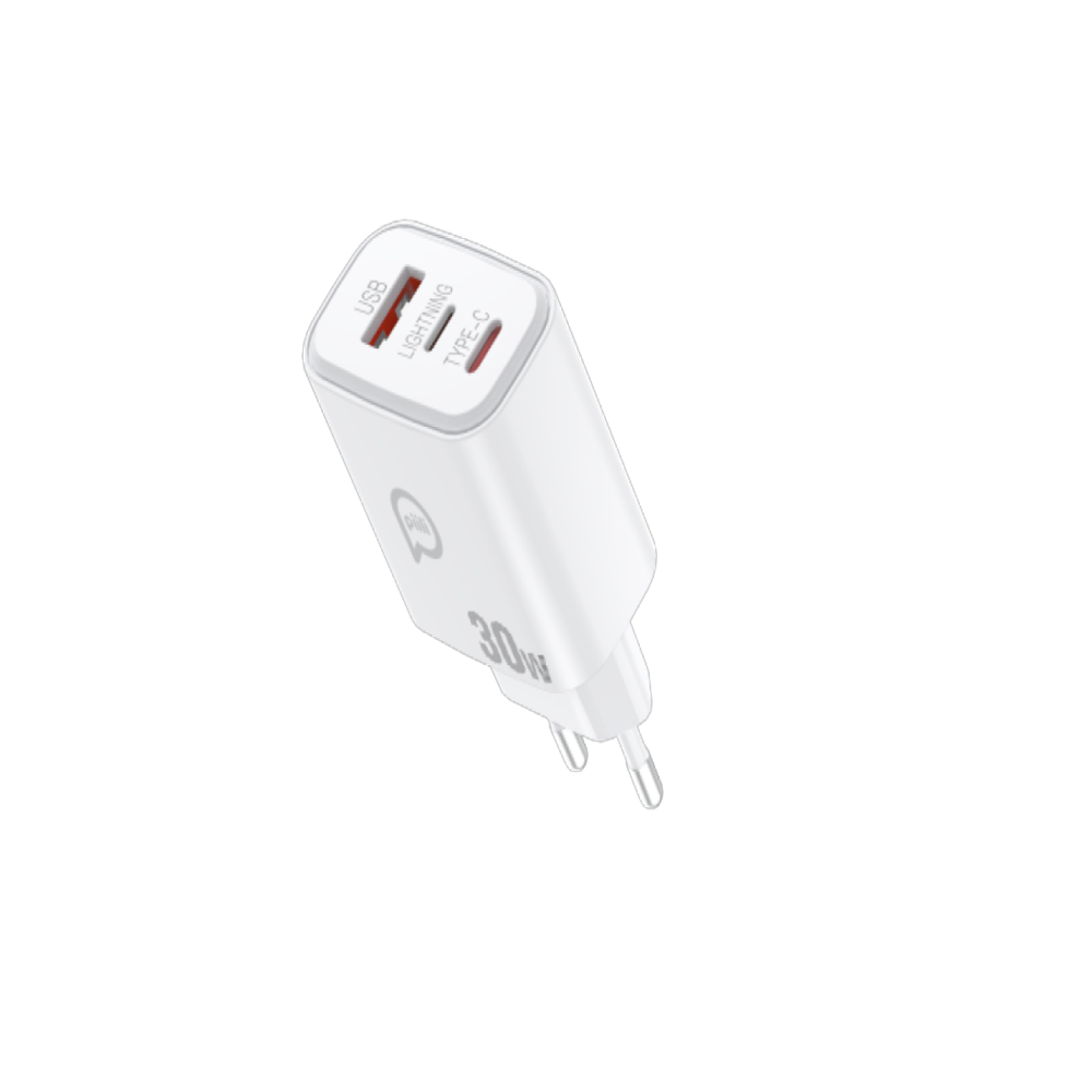 Piili 30W USB Type-C Lightning Adaptör - Beyaz 6944629170499