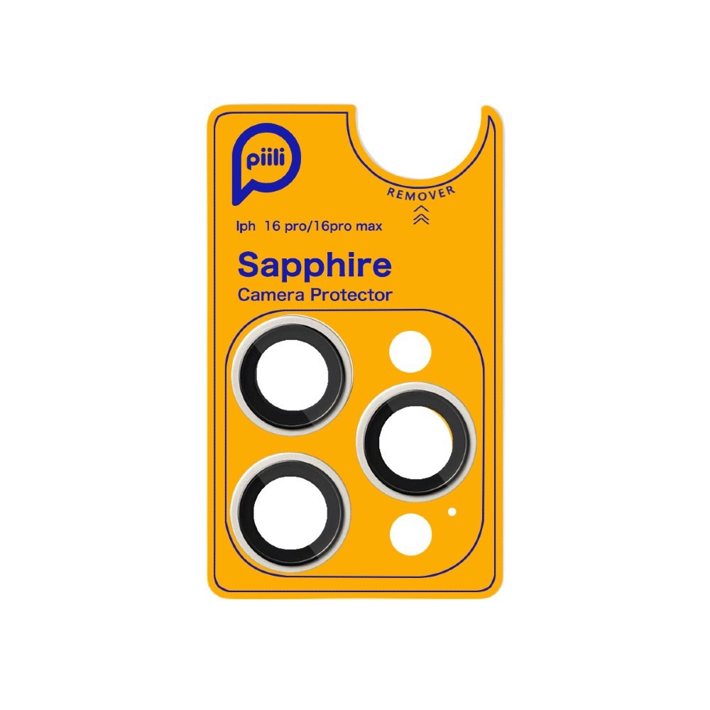 Piili iPhone 16 Pro/16 Pro Max Safir Lens Koruyucu 6944629185813